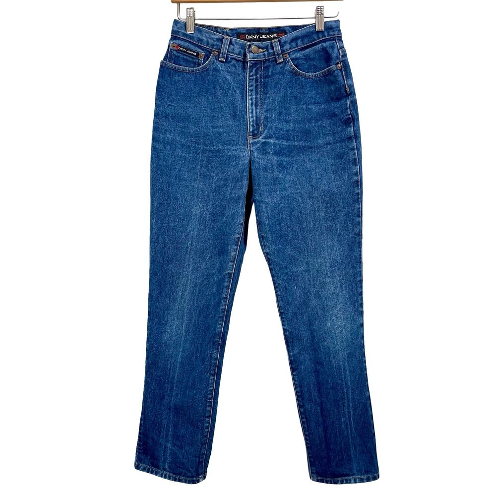 Vintage 90s DKNY Mom Jeans Tapered Leg 28" Waist Classic City Chic Sz 10